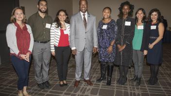 Chancellor May with CAMPOS Faculty Scholars