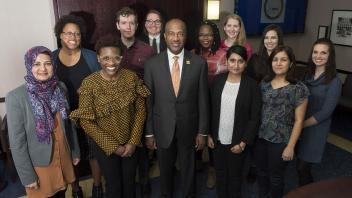 Chancellor May meets with the Graduate & Professional Student Advisory Board on Monday, February 5th.