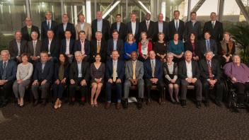 Chancellor May meets with the UC Davis Foundation Board on February 2, 2018.