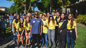 Chancellor May meets the Picnic Day organizers. Picnic Day is 100% student organized and delivered.