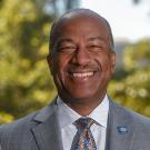 UC Davis Chancellor Gary May photographed on the quad on August 21, 2019